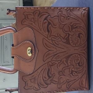 Hecho en Mexico large leather bag